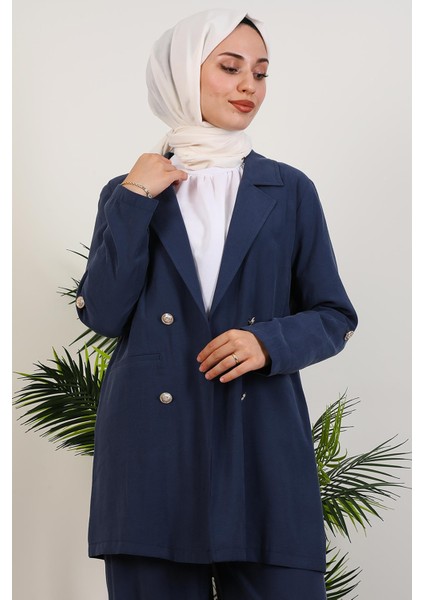 Elvin Pantolonlu Takım Lacivert indirimleri