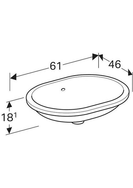 Geberıt Variform Tezgah Altı Lavabo Eliptik B55 500.756.01.2 fiyatları