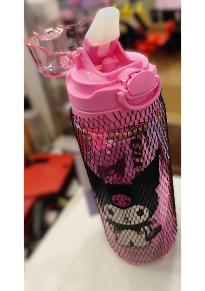 Kuromi Figürlü Plastik Matara Pipetli 550 ml fiyatları