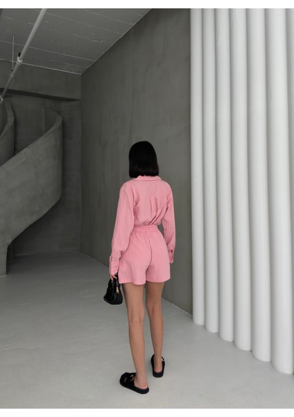 Kadın Keten Gömlek ve Şort Ikili Takım fiyatları