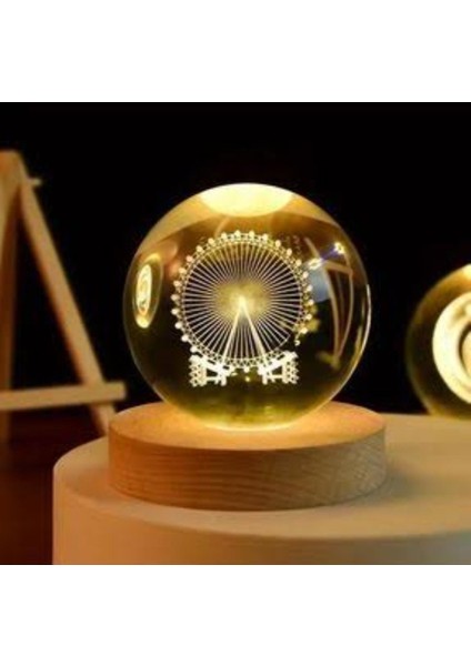 Gece Lambası Ahşap Altlıklı Işıklı Cam Küre Güneş Sistemi Temalı, Işıklı Güneş Sistemi Küre, Dekoratif Aydınlatma fiyatları