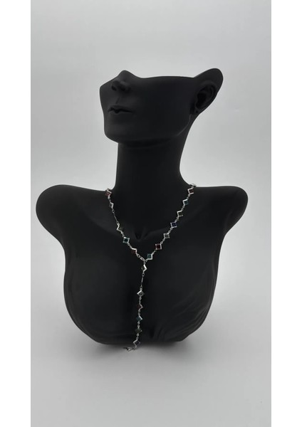Gümüş Kararmaz Çok Renkli (Stainless Steel) Y Çelik Kolye fırsatları
