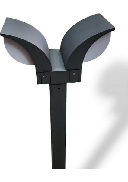 Dortmund 30 cm 28W LED Bahçe Direği – Yüksek Güçlü Antrasit Kısa Bollard