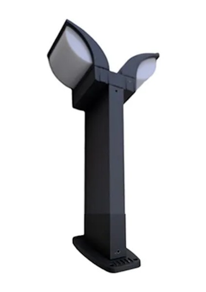 Dortmund 30 cm 28W LED Bahçe Direği – Yüksek Güçlü Antrasit Kısa Bollard modelleri