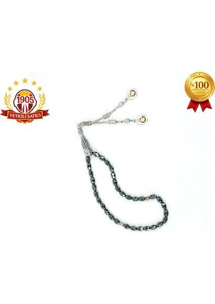 Gs Fasetli Arpa Hematit Doğaltaş Tespih