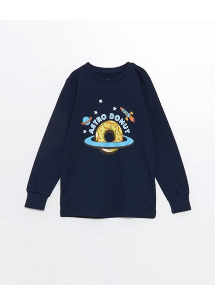 Lcw Kids Lacivert Bisiklet Yaka Erkek Çocuk Pijama Takımı fiyatları