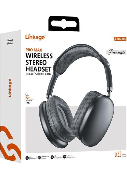 Lbk-06 Bluetooth Kulaüstü Kulaklık modelleri