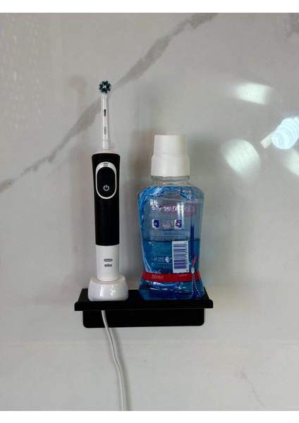 Metal Şarjlı Diş Fırçası Tutucu Stand Duvara Monte Edilebilir Fırçalık Kablo Düzenleyici 6X15X9 cm fiyatları