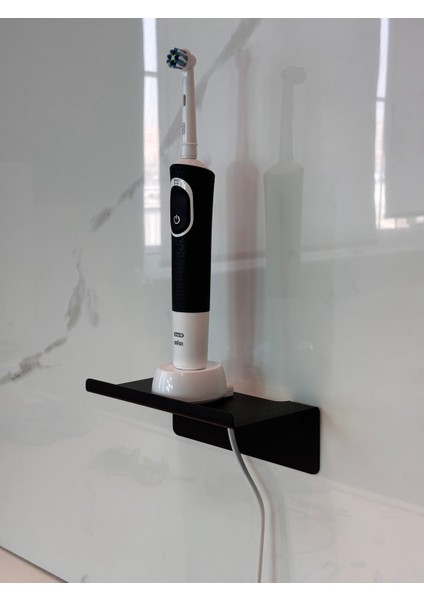 Metal Şarjlı Diş Fırçası Tutucu Stand Duvara Monte Edilebilir Fırçalık Kablo Düzenleyici 6X15X9 cm fırsatları