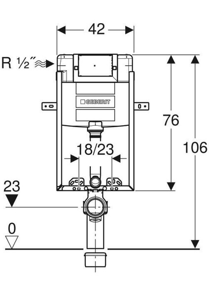 Geberıt Gömme Rezervuar Alpha-12 cm Kombifix 110.233.00.1 modelleri