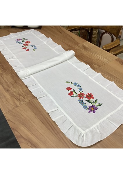 Kaneviçeli Runner - 45 x 145 cm fırsatları