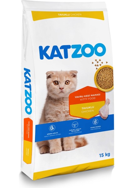 Yavru Kedi Kuru Mama 15 Kg | Tavuklu