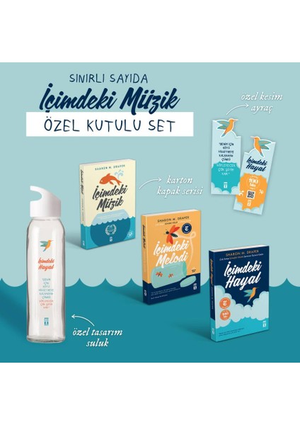 Içimdeki Müzik Özel Set (Suluk ve Ayraç Hediyeli)