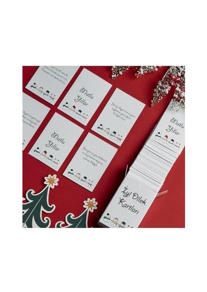 Yeni Yıla Özel Iyi Dilek Kartları - 72 Adet Kart fiyatları