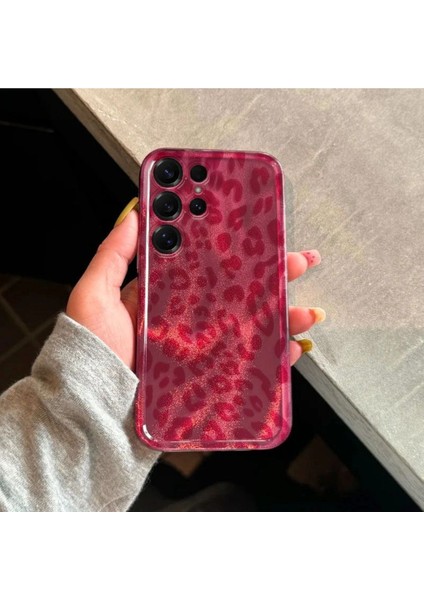 Samsung Galaxy S23 Ultra Uyumlu Leopar Desenli Zebana Luxe Silikon Kılıf