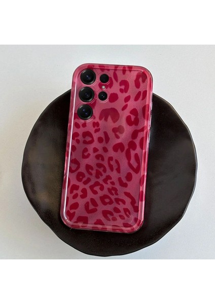 Samsung Galaxy S23 Ultra Uyumlu Leopar Desenli Zebana Luxe Silikon Kılıf modelleri