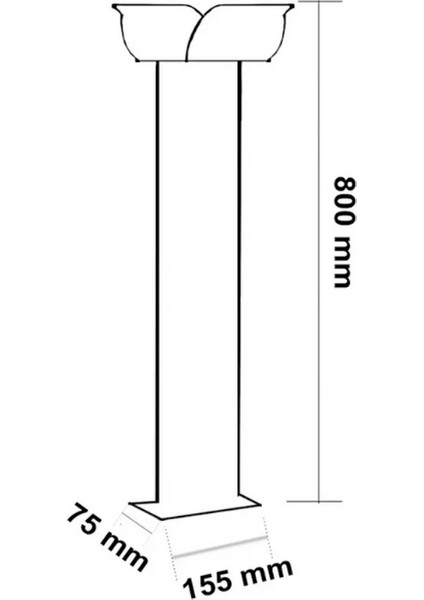 Münih 80 cm 28W LED Bollard Direği – Antrasit Yüksek Güç Dış Mekan Aydınlatma Direği modelleri