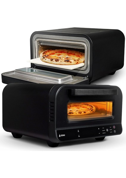 Gıu Beyaz Profesyonel Elektrikli Pizza Fırını | 400°C'YE Kadar Isı | Neapolitan Usulü Taş Fırın Lezzeti | Beyaz Renk| Dijital Kontrollü, Kompakt Tasarım | Gıu Pizza Fırını indirimleri