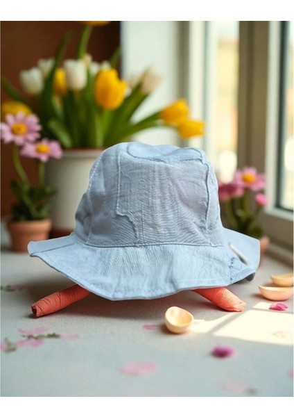 Cap&more 3/6 Ay Kız Fötr ŞAPKA-45CM Mavi