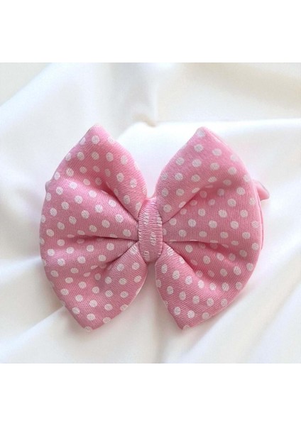 Cap&more Saç Bandı Puanlı Papyon Pembe