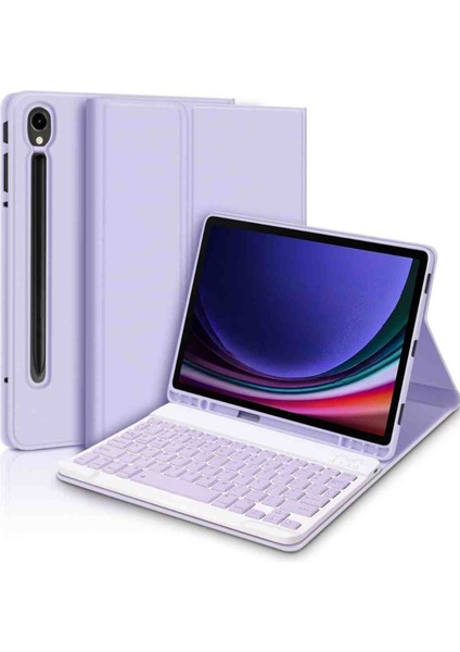 Galaxy Tab S10 Fe Uyumlu 10.9" Klavyeli Tablet Kılıfı