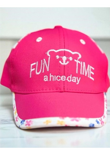 1/3 Yaş Fun Tıme Kız Çocuk Kep (48-50 Cm) Fuşya