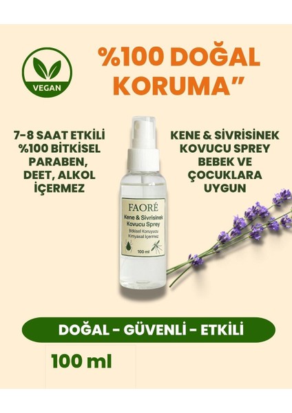 Doğal Sivrisinek ve Kene Kovucu Sprey 100 ml | Bebek ve Çocuklara Uygun Bitkisel Formül modelleri