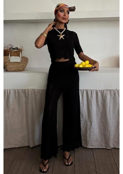 Ipeksi Triko Bluz Pantolon Ikili Takım 10084-025 modelleri