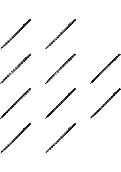 Keçeli Kalem, 10 Adet, Siyah, Kolay Temizlenebilir Mürekkep fiyatları