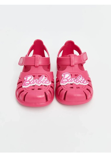 Steps Fuşya Barbi'e Baskılı Kız Bebek Plaj Sandaleti fiyatları