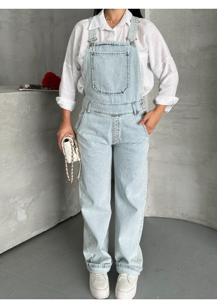 Denim Salopet Tulum Rahat Kesim modelleri