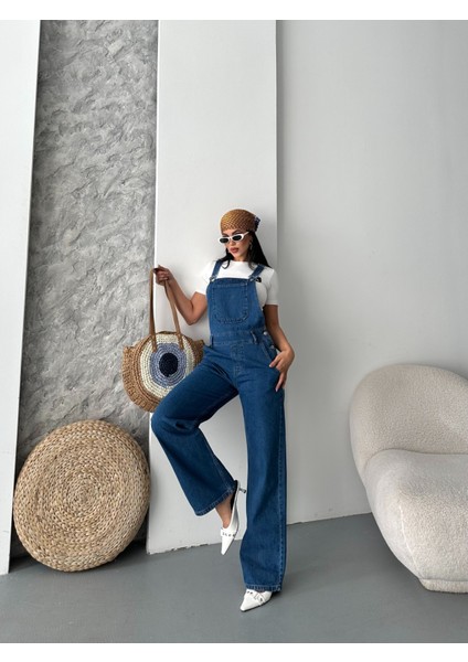 Denim Salopet Tulum Rahat Kesim indirimleri