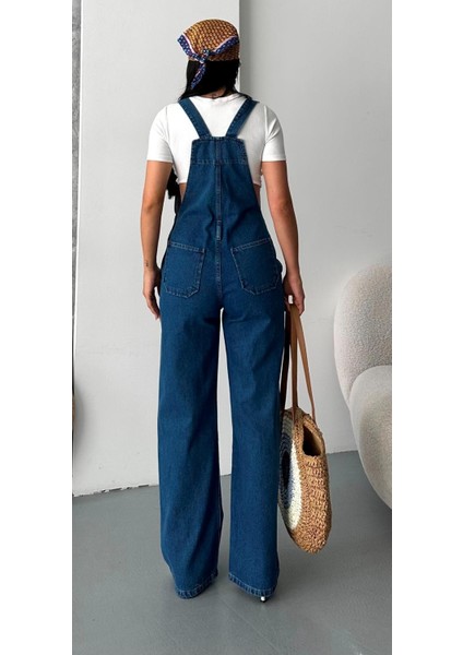 Denim Salopet Tulum Rahat Kesim