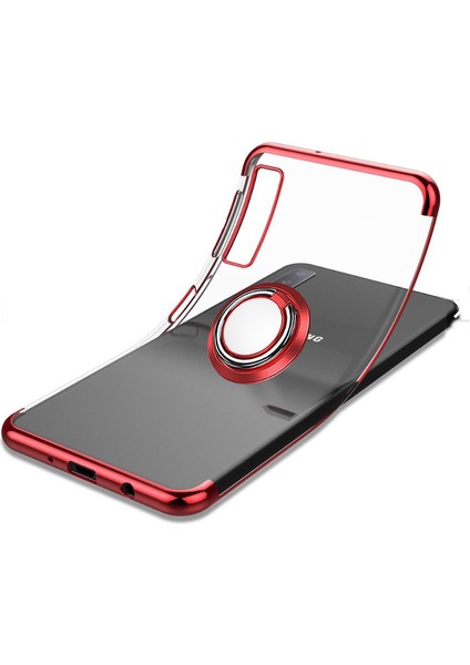 Galaxy A7 2018 Kılıf Kenarları Renkli Yüzüklü Manyetik Silikon fiyatları