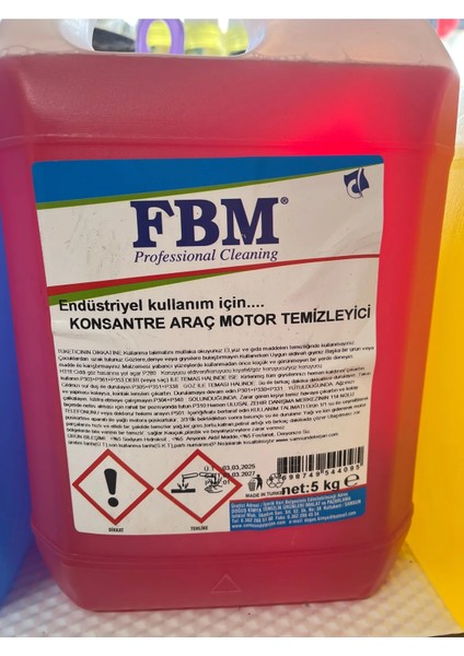 Konsantre Araç Motor Temizleyici Su ile Çoğaltılır 5kg