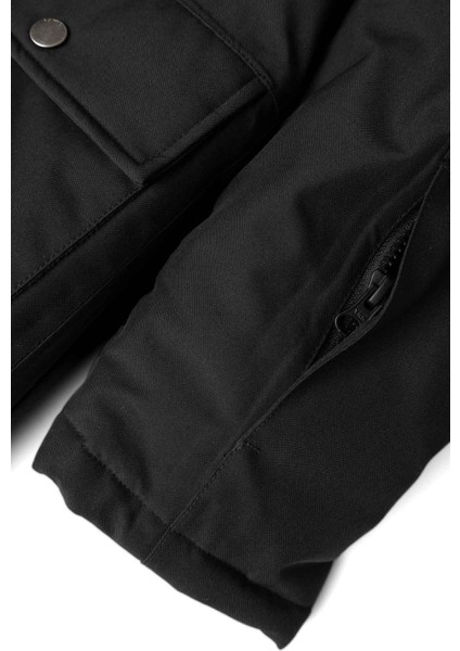 NKMSNOW10 Jacket Solıd Siyah Erkek Çocuk Mont indirimleri