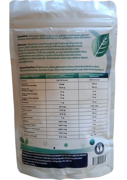 Pektogam 300G | Lif Takviyesi – Inülin, L- Glutamin, Beta- Glukan, Demir & Bitkisel Ekstreler modelleri