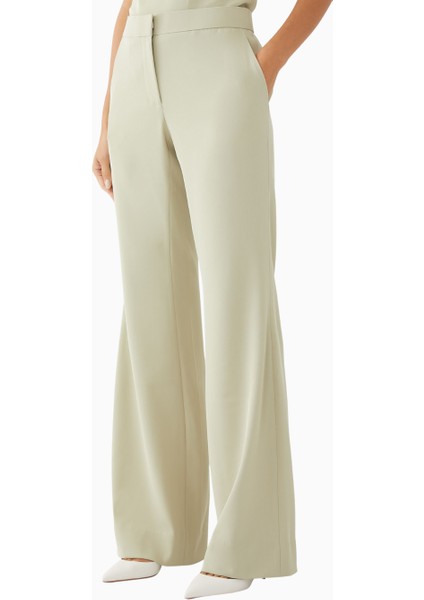 Abadıa San Pants, Yüksek Bel Geniş Paça Pantolon, Rahat ve Sürdürülebilir Tasarım fiyatları