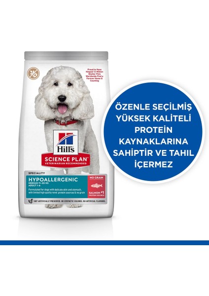 Hipoalerjenik Yetişkin Orta Irk Somonlu Köpek Maması 10 kg + 2 kg fiyatları