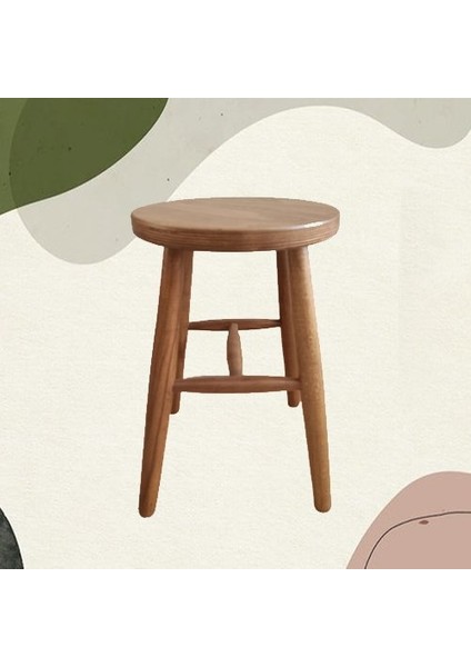 Mobilgen Ahşap Tabure