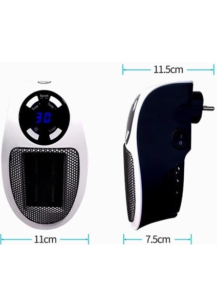 PM-20327 500 Watt Priz Tipi Uzaktan Kumandalı Taşınabilir Isıtıcı (Zamanlayıcı - Otomatik Kapanma) fiyatları