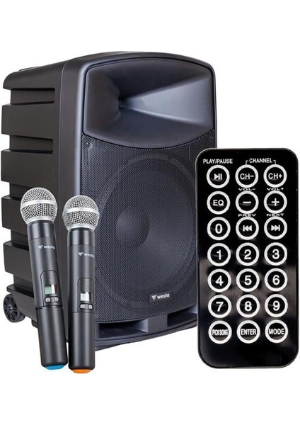 WAP-15505 400WATT 15' Şarjlı Taşınabilir Hoparlör