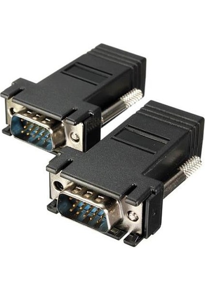 VGA Extender RJ45 Cat5/cat6/cat7 Uzatıcı Çevirici (2'li Paket) modelleri