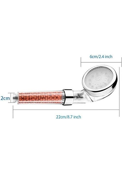 Duş Başlığı, Su Tasarruflu, Yüksek Basınçlı Güçlendirme, 7 Renk Değişimli LED Duş Başlığı, Iyon ve Taş Filtreli El Duşu, Spa Için Duş Başlığı fiyatları