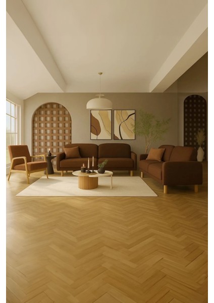 Bohem Koltuk Takımı, Oturma Grubu 3+3+1 Full Paket (2 Üçlü Koltuk 1 Berjer) (Sandıklı-Yataklı)