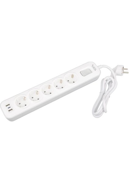 VE-NOVA105U A Class 5'li 2 Usb'li Anahtarlı 1.5 Metre Akım Korumalı Priz modelleri