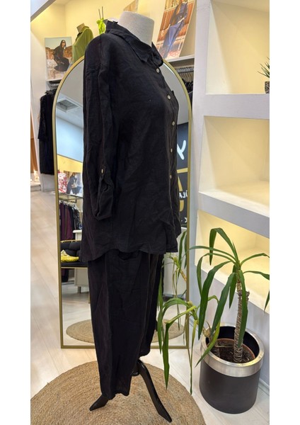 Puro Lino %100 Keten Takim Siyah fiyatları