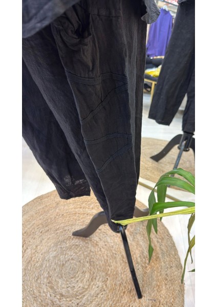 Puro Lino %100 Keten Takim Siyah fırsatları