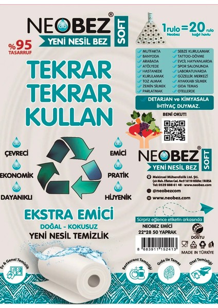 Meyve-Sebze-Gıda için Emici Yeni Nesil Bezi 22CM*28CM 50 Yaprak 4 Lü Paket fiyatları