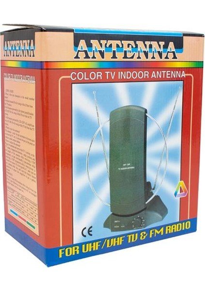 Uhf-Vhf Renkli Elektrikli Tv Fm Üstü Anten DT-101 modelleri